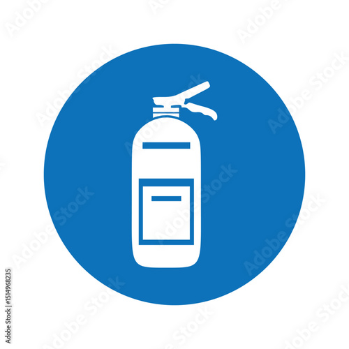 Fire Extinguisher Icon Emergency Safety Equipment Symbol for Workplace and Industrial Design Vector