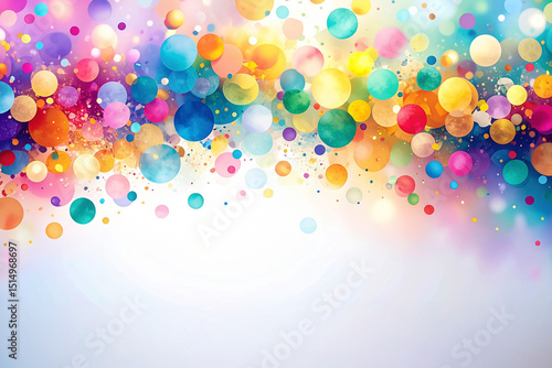 abstract colorful bokeh background with copy space for your text