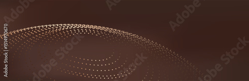3d rendering, science fiction background of glowing particles with depth of field and bokeh. Particles form line and surface grid. microcosm or space.vector