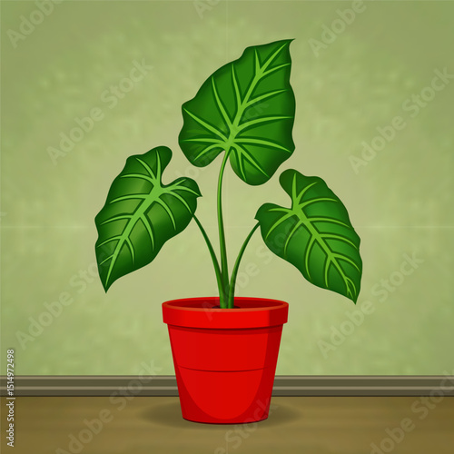 Tropical Foliage in a Cozy Corner
