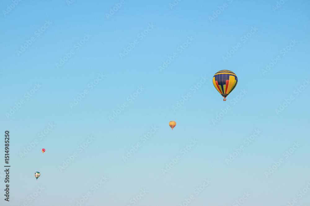 Fototapeta premium A colorful Hot air balloon festival in Canada