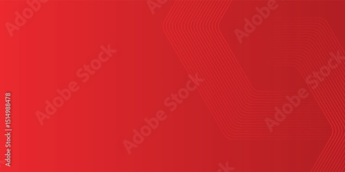 Abstract hexagon rendering of red abstract glass background simple