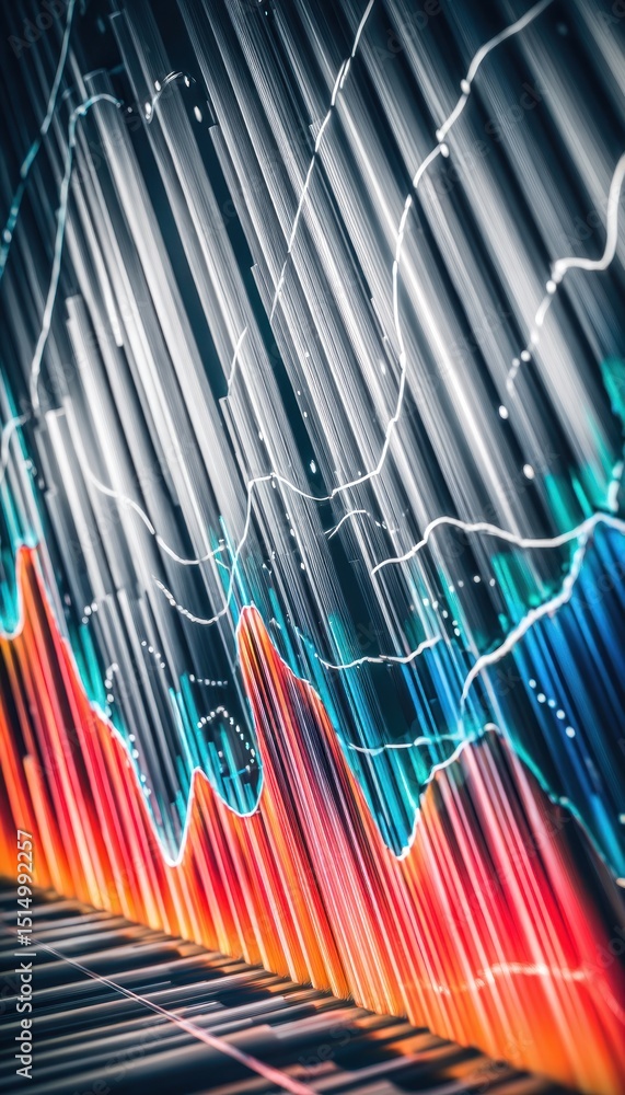 Obraz premium Abstract financial chart (1)