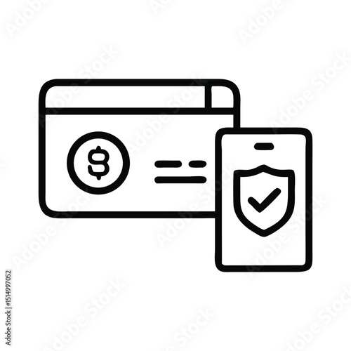 Bank Card Vector Icons – Credit and Debit Cards