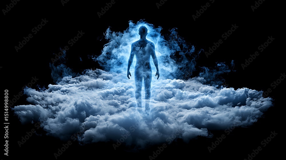 Obraz premium Spirit Walking on Clouds