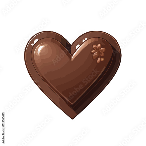Single Chocolate Heart Piece