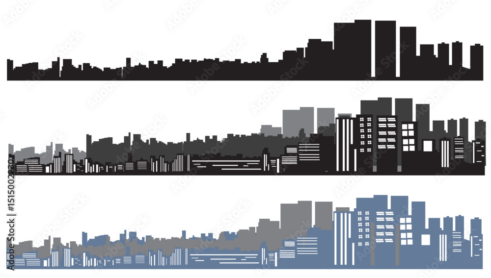 Fototapeta premium panorama urban city skyline cityscape 