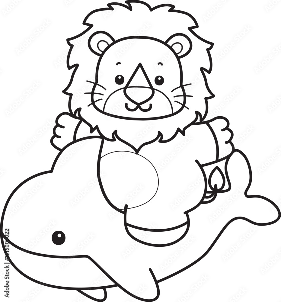 Coloring book of Cute Lion icon. Outline of Funny baby Lion animal series stock illustration. life of fluffy Lion designs.
Coloring book of Cute Lion icon. Outline of Funny baby Lion animal series stock illustration. life of fluffy Lion designs.