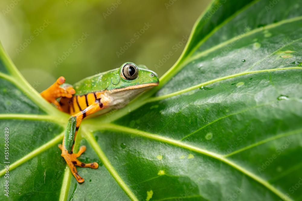 Frosch in natürlicher Umgebung Frosch in natürlicher Umgebung