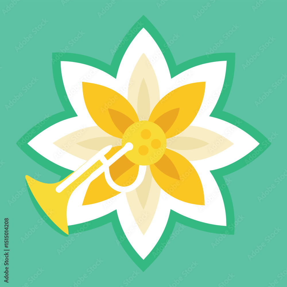 Floral Trumpet A Harmonious Blend of Nature and Music Floral Trumpet A Harmonious Blend of Nature and Music