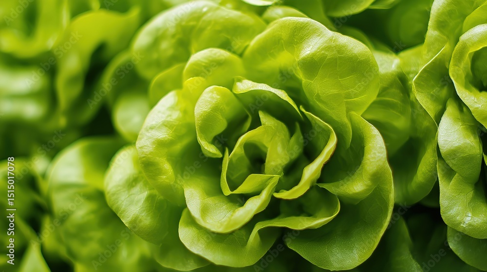 Fresh Butterhead Lettuce in Close-Up, Showcasing Nature's Vibrant Beauty and Delicate Texture
Fresh Butterhead Lettuce in Close-Up, Showcasing Nature's Vibrant Beauty and Delicate Texture
