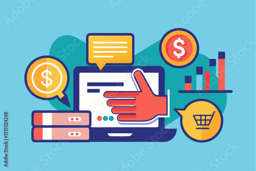  This clean and modern cartoon style is great for corporate design, social media posts, digital marketing content, and branding projects that emphasize reliability, quality, and collaboration.
