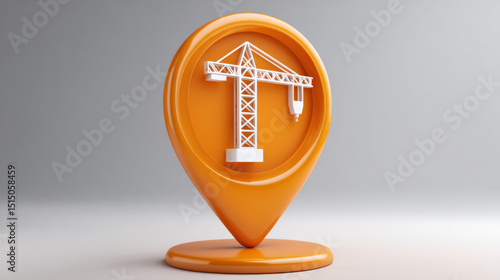 Construction pin icon
