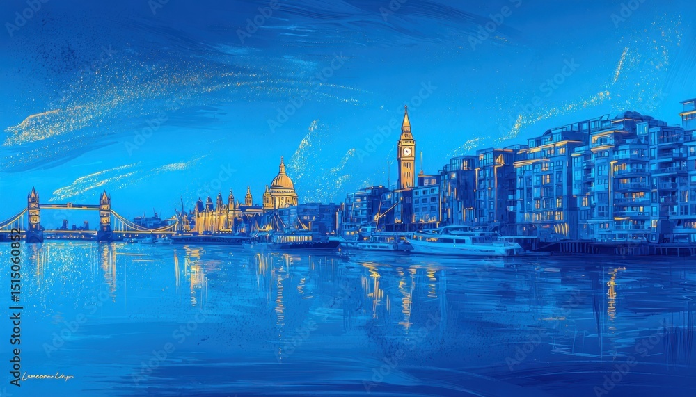 Fototapeta premium London cityscape at dawn