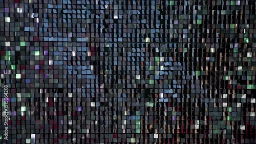 Metallic Silver Mirrors Background Wall 
