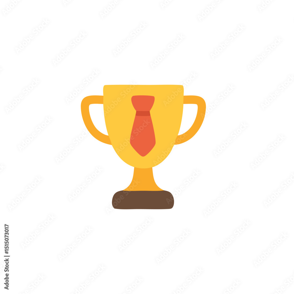 Fathers day gift idea gold trophy with a red tie. Suitable for promoting Fathers Day gifts or celebrating achievements. Fathers day gift idea gold trophy with a red tie. Suitable for promoting Fathers Day gifts or celebrating achievements.
