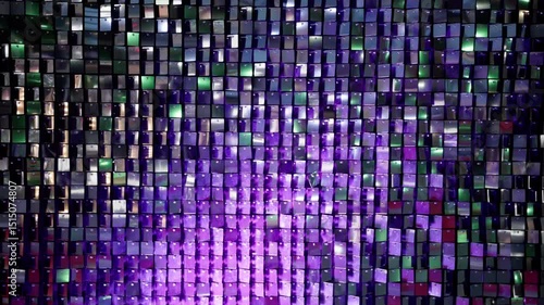 Metallic Silver Mirrors Background Wall 