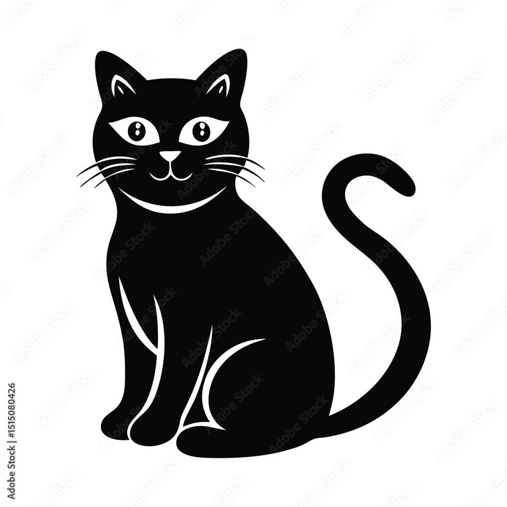 Halloween Cat and Pumpkin Silhouette Vector Black and White Spooky Cat with Jack-o’-Lantern for Seasonal Decor, Party Invitations, and Fall Holiday Designs Halloween Cat and Pumpkin Silhouette Vector Black and White Spooky Cat with Jack-o’-Lantern for Seasonal Decor, Party Invitations, and Fall Holiday Designs