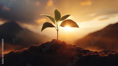 A small seed resting in rich fertile soil ready to sprout.