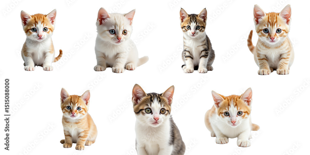 Φωτογραφία Playful Collection of Adorable Kittens Featuring Various Breeds and Colors Again