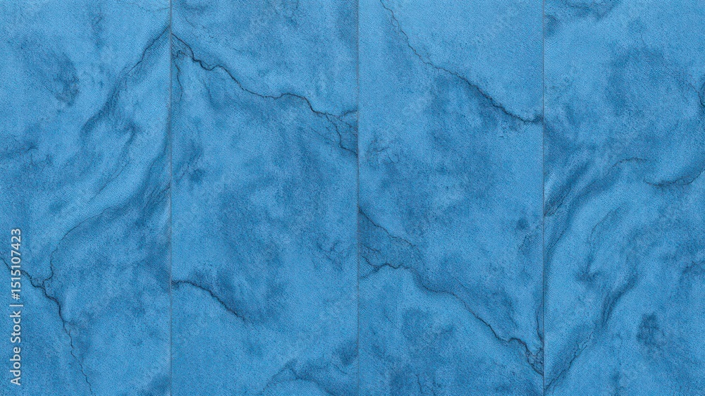 Obraz premium Abstract sky blue textured background image with subtle, dark vein-like pattern divided into vertical panels