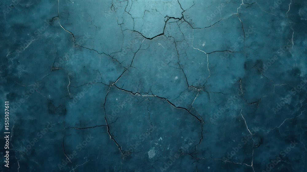 Dark Blue Background with Cracks and Grunge Texture Gives an Abstract and Atmospheric Feel Dark Blue Background with Cracks and Grunge Texture Gives an Abstract and Atmospheric Feel