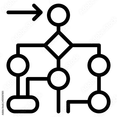 Planning icon in vector illustration