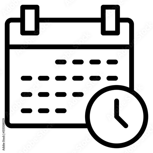 Scedule icon in vector illustration