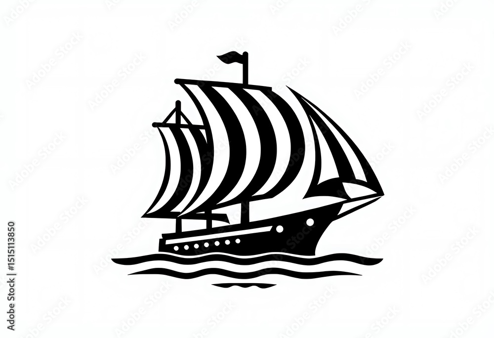 Naklejka premium ship