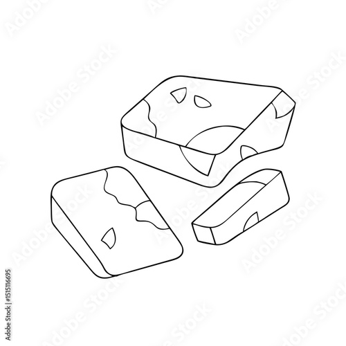 Recycled glass countertops icon in modern eco-friendly style -modern eco-friendly home 