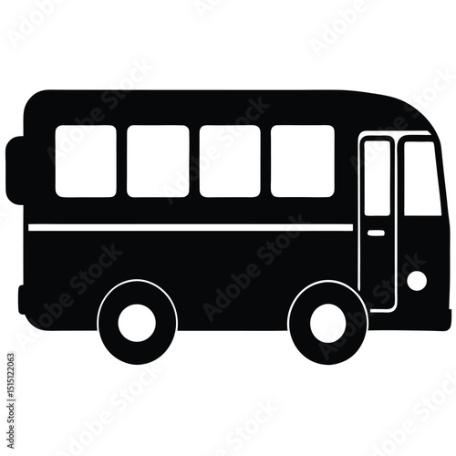 school bus isolated on white