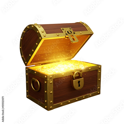 Glowing Treasure Chest: Riches & Rewards