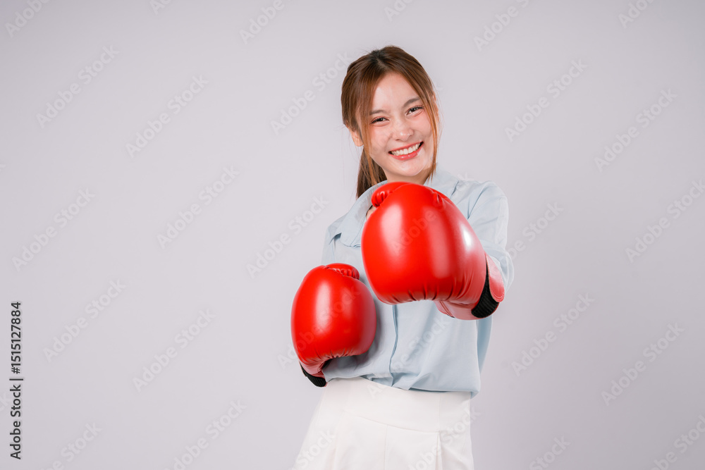 Woman Exercise Punch Kickboxing Background Strength Strong Training Glove Person, A Powerful Female Athlete in Action Demonstrates Fitness and Determination On White Background Woman Exercise Punch Kickboxing Background Strength Strong Training Glove Person, A Powerful Female Athlete in Action Demonstrates Fitness and Determination On White Background