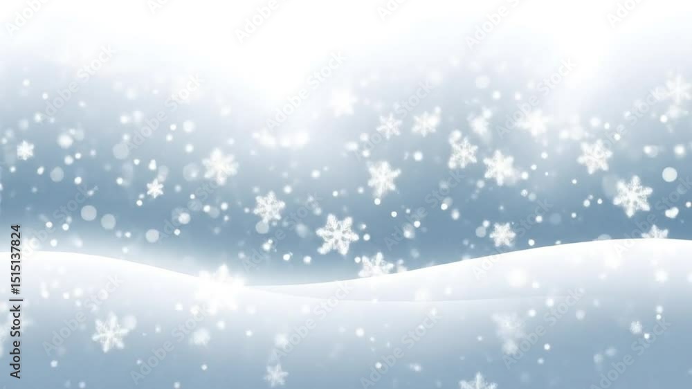 Winter snowfall landscape animation Winter snowfall landscape animation