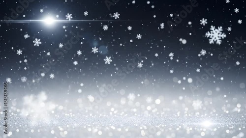 Winter snow background animation