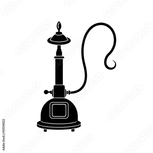 Wax heater silhouette illustration