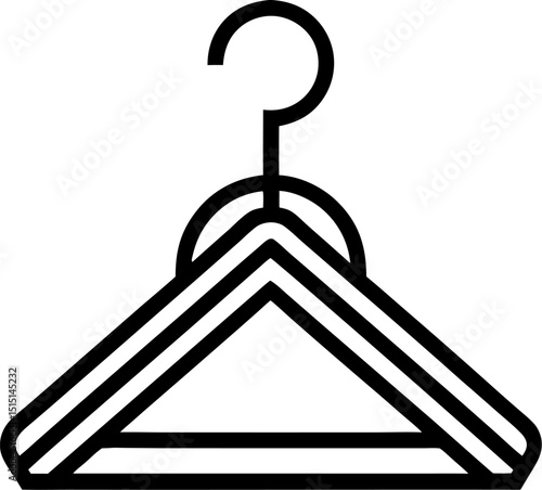 coat hanger isolated on white