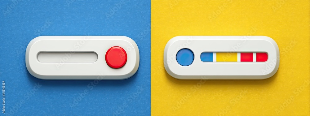 Two simple, flat design control buttons Two simple, flat design control buttons