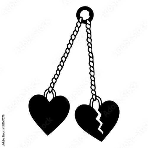 relationship struggles and bondage concept art