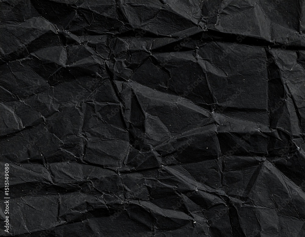 Crumpled black paper texture (6) Crumpled black paper texture (6)