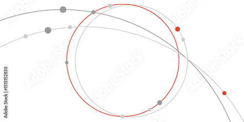 Circular lines with dots