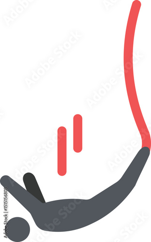 Bungee Jumping Flat Icon