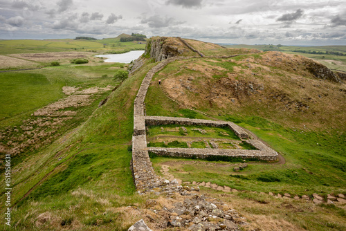 Milecastle 39 on Hafrian's Wall , Northumberland, UK