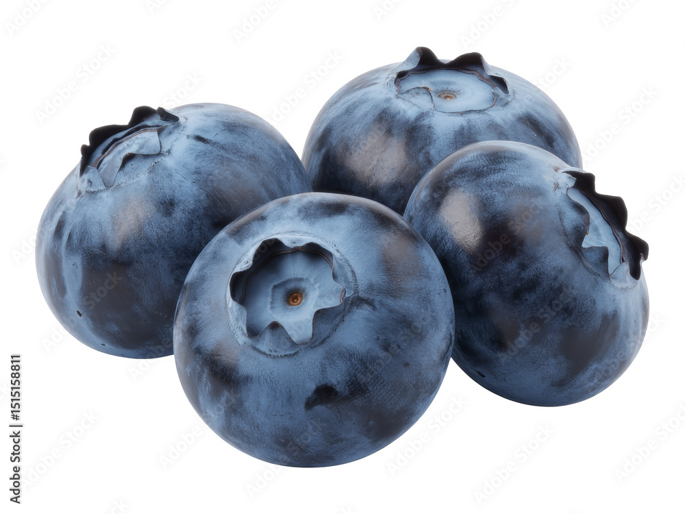 Obraz premium Freshly picked blueberries displayed together, inviting a taste of summer's sweetness in a vibrant and colorful arrangement
