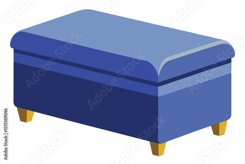 blue box isolated on white
