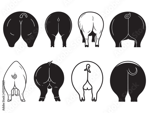 PIG BUTT SILHOUETT