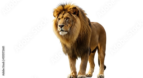 lion isolated on white