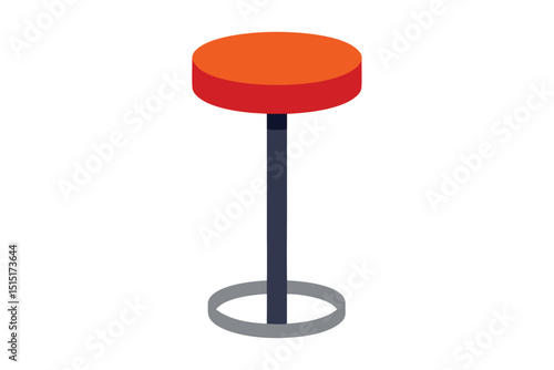 orange plastic chair