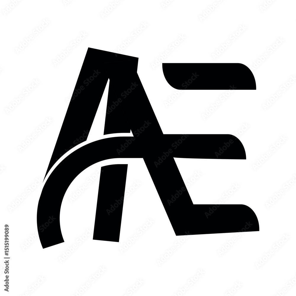 Fototapeta premium Professional letter ae Business Logo design. 