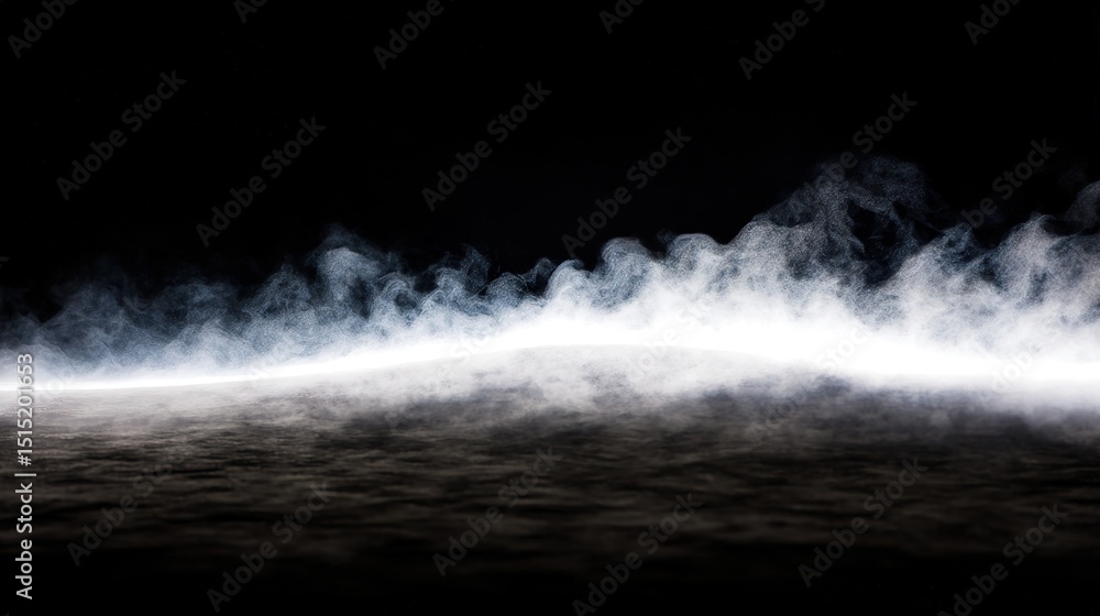 © zhang - Steam rising in abstract form, evoking mystery and simplicity.